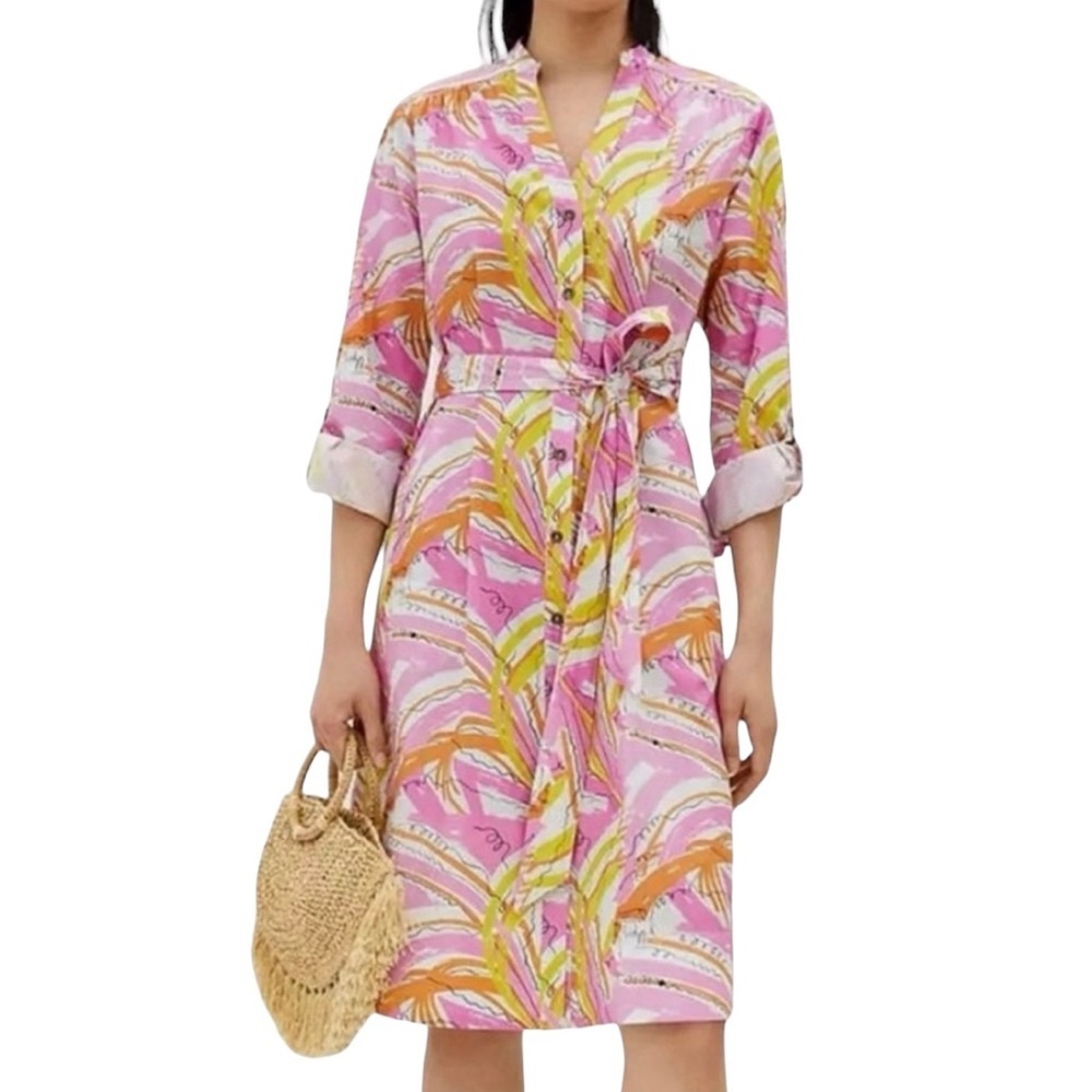 Vera for Anthropologie Spring Dress Maximalist Oversized Artsy Abstract 1990s XS - Picture 1 of 16